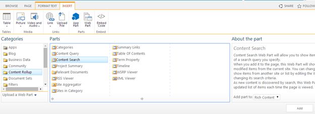 ContentRollup in SharePoint
